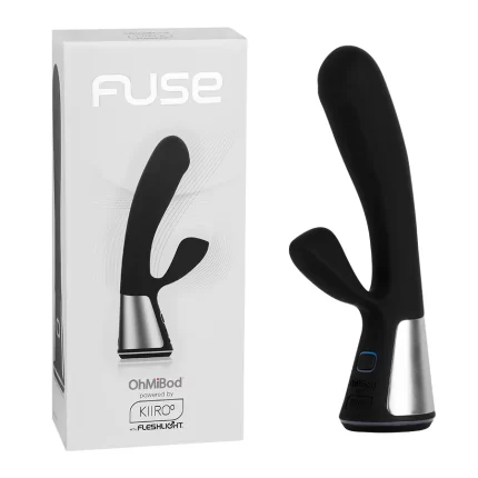 Vibrador Doble Estimulación Fuse Black Controlado por APP Global by Kiiro