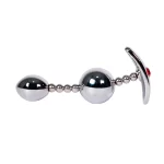 Plug Anal Double Egg Gema Roja - Imagen 3