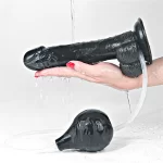 Dildo Squirt Extremo 9'' Black - Imagen 2