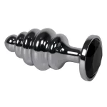 Plug Anal Drill Gema negra Talla L