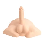 Premium Silicone Realistic Medio Torso de Dildo Intercambiable Caramel - Imagen 4