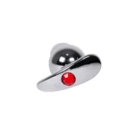 Plug Anal Double Egg Gema Roja - Imagen 2