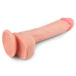 Dildo Dual Layered Platinum Silicone Flesh 8.5'' - Imagen 3