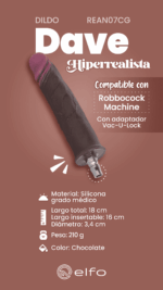 Dildo Dave Brown Compatible Con Lovense - Imagen 2