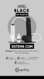 Dildo Uriel Black Nude Eyaculador - Imagen 5