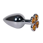 Plug Anal Trébol Gema Amarilla Talla M