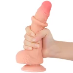 Dildo Realista 7.5'' Sliding Skin Dual Layer Dong - Imagen 4